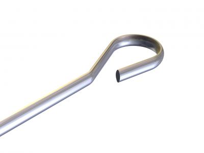 Pic à brochette inox profil ovale 4 mm x 2 mm